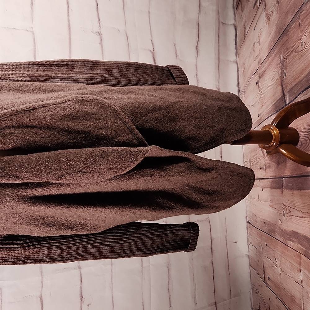 Vince Boiled Wool Open Face Oversized Cardigan - image 3